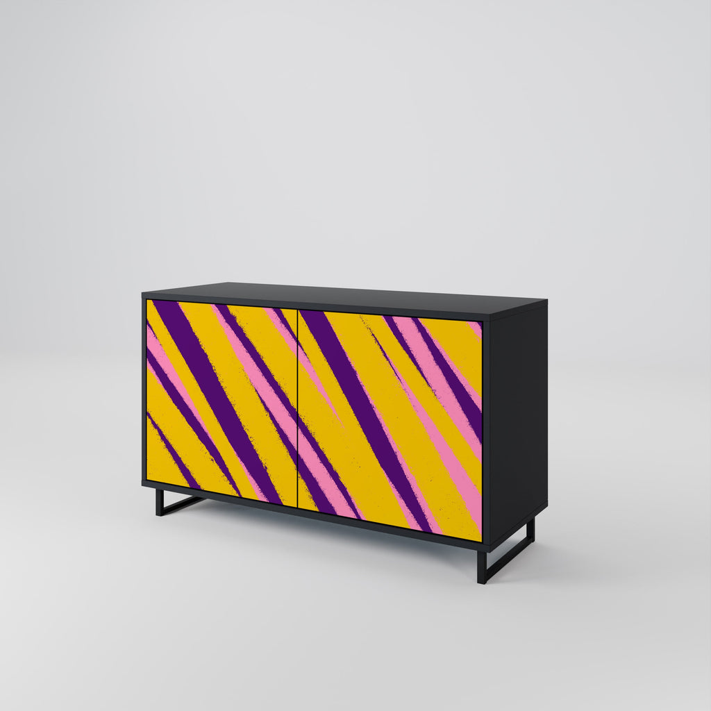 Buffet 2 portes DREAMS COME TRUE en finition noire