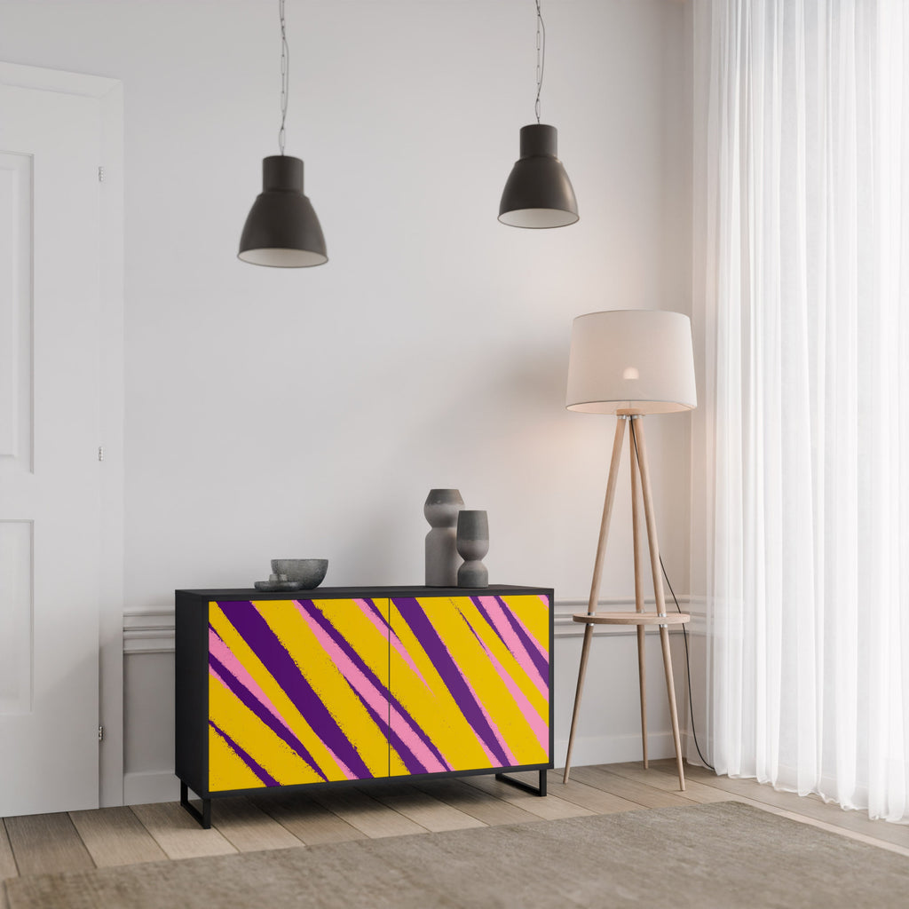 Buffet 2 portes DREAMS COME TRUE en finition noire