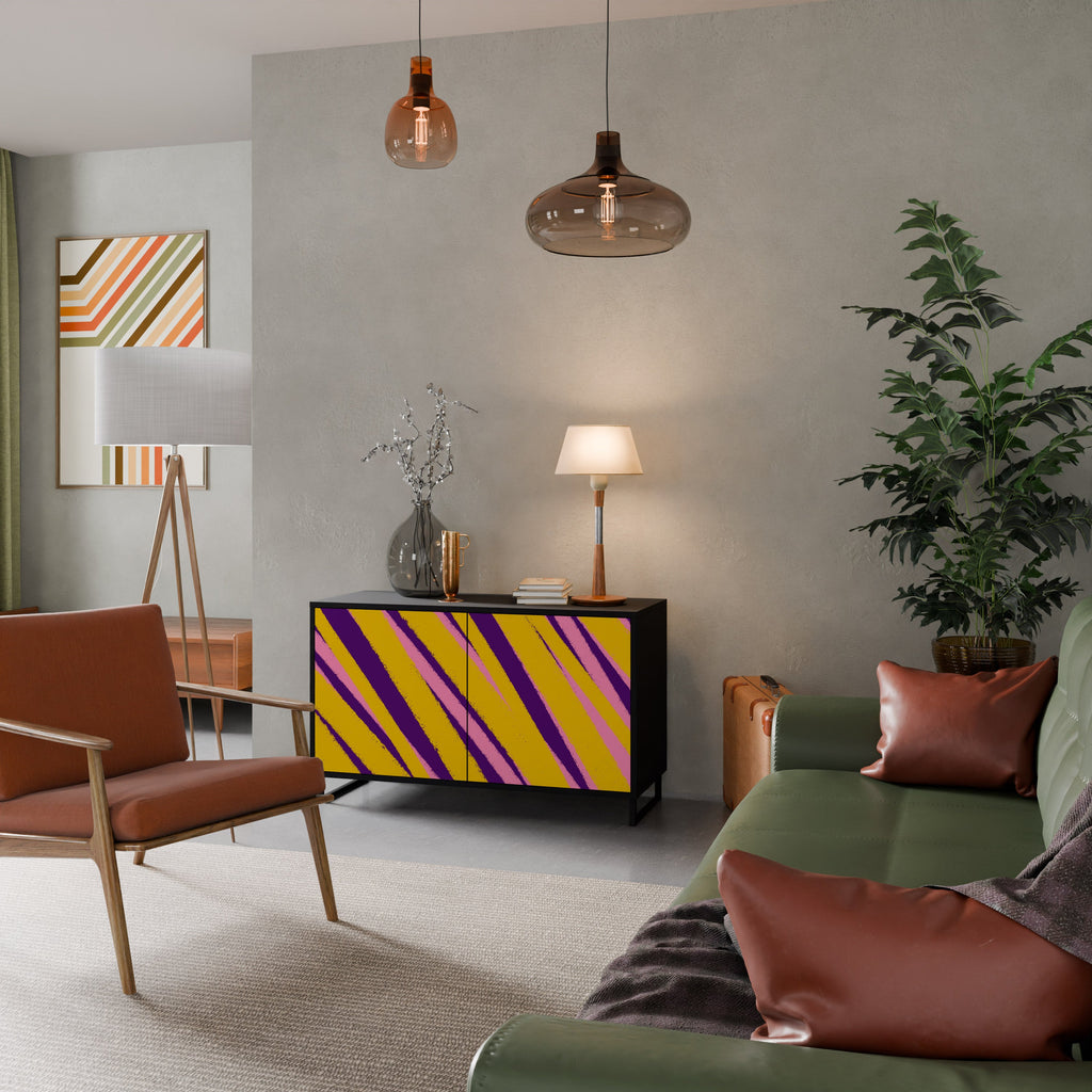 Buffet 2 portes DREAMS COME TRUE en finition noire