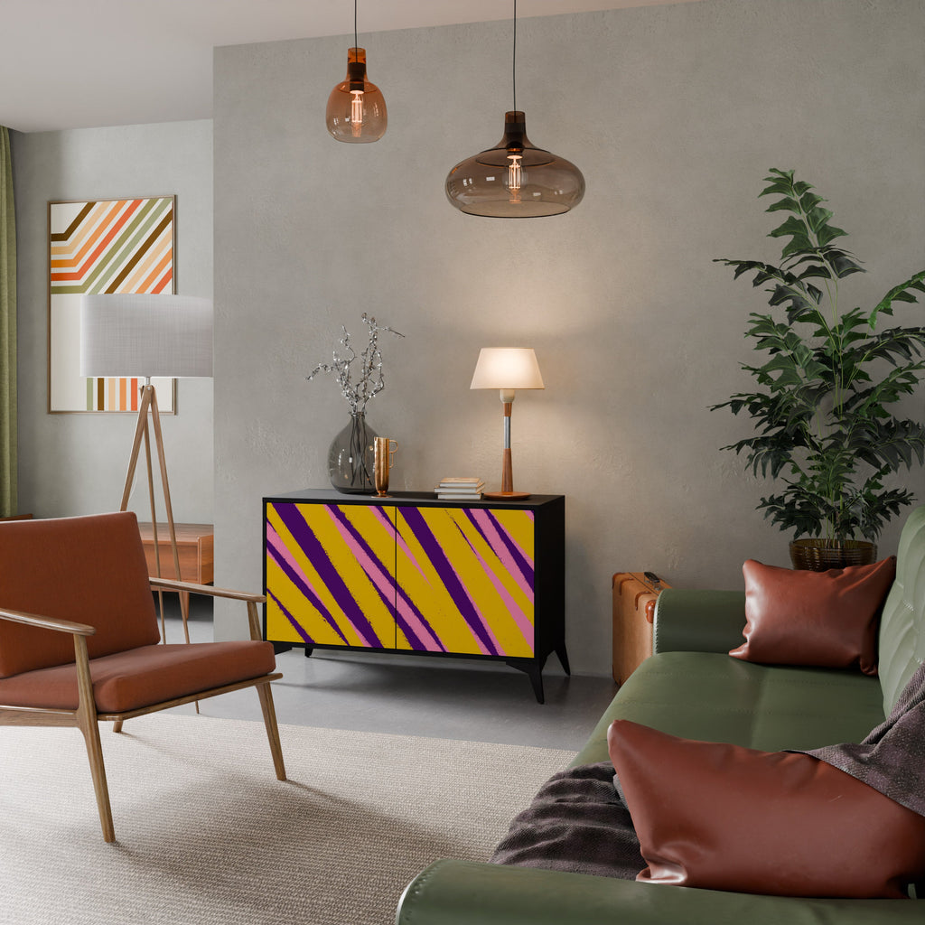 Buffet 2 portes DREAMS COME TRUE en finition noire