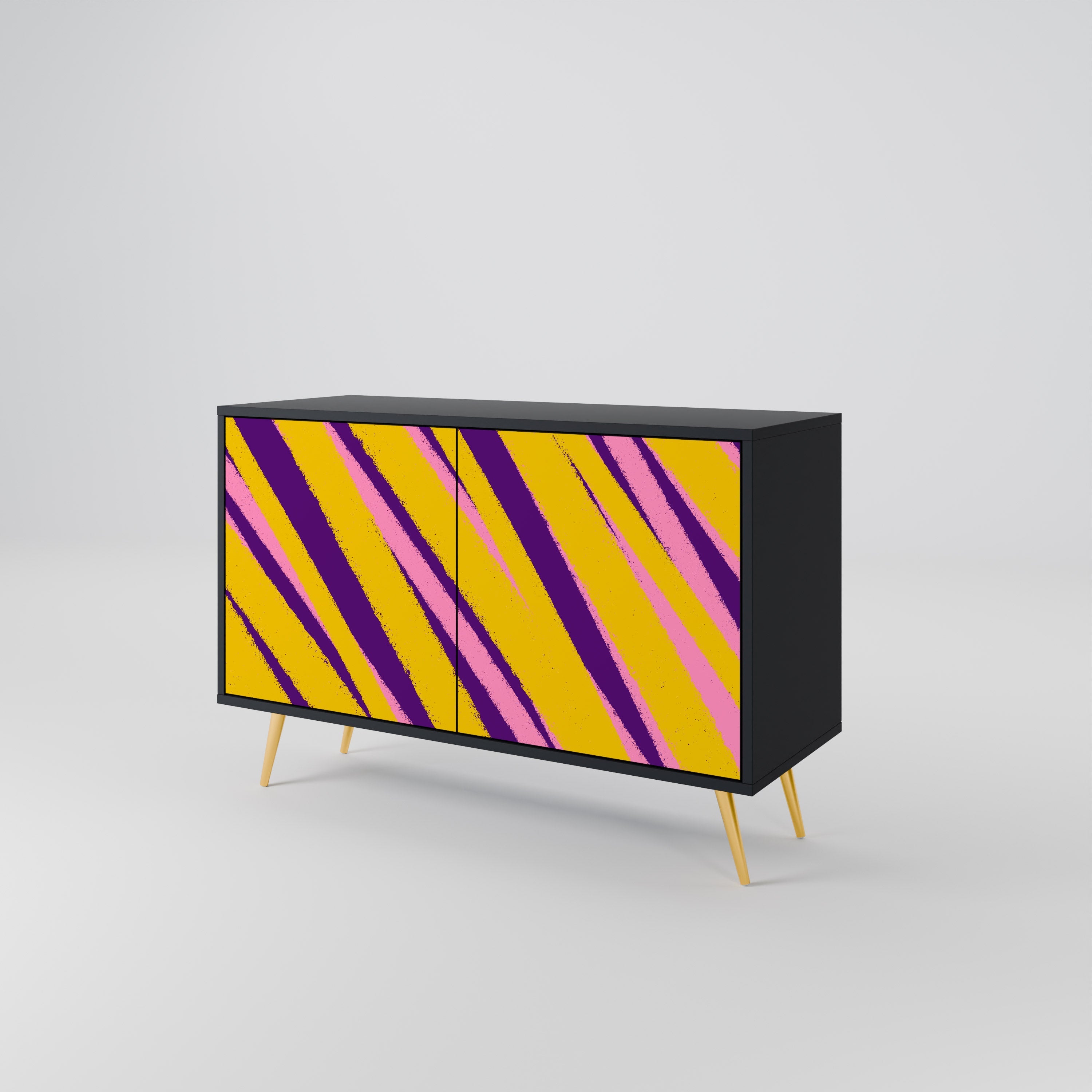 Buffet 2 portes DREAMS COME TRUE en finition noire