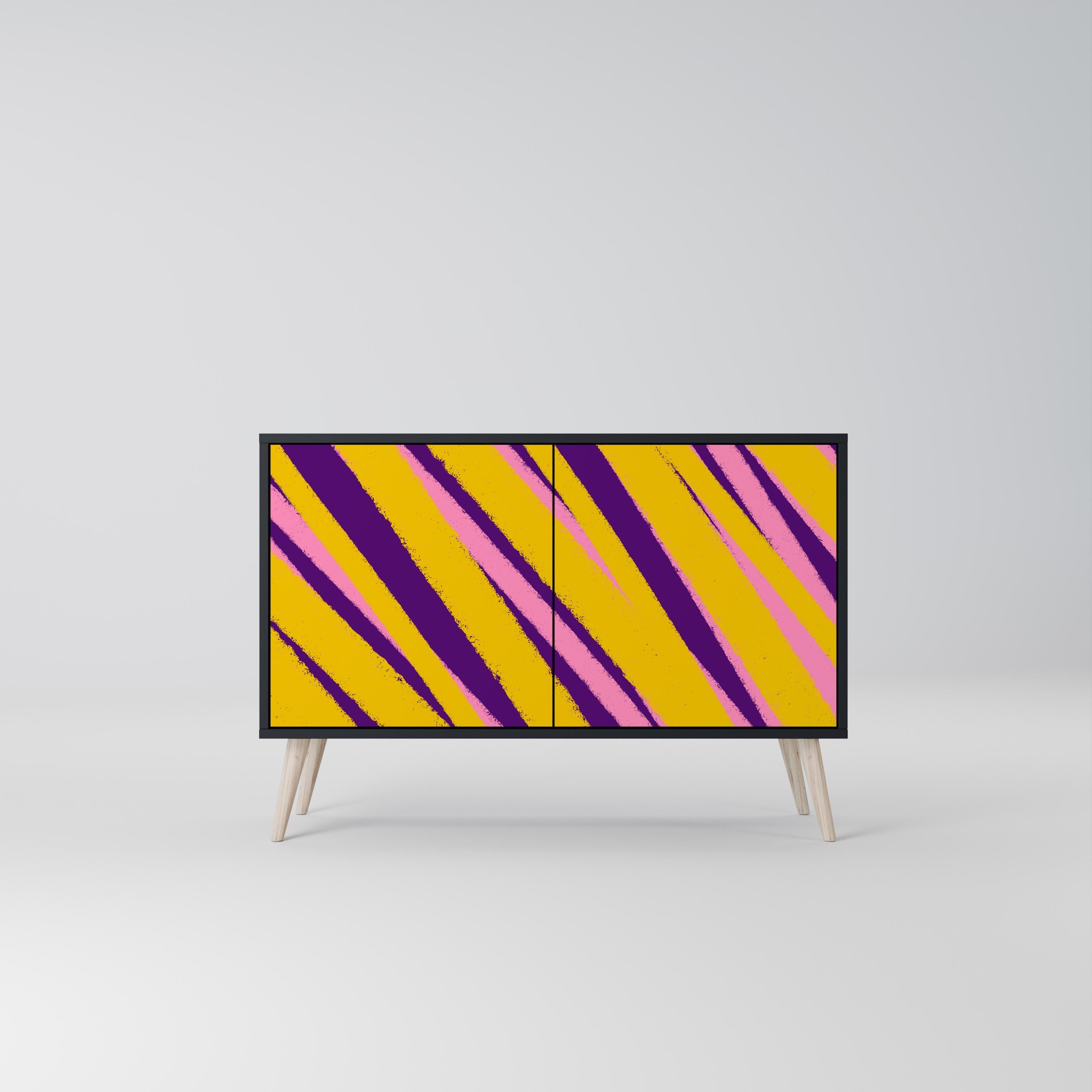 Buffet 2 portes DREAMS COME TRUE en finition noire