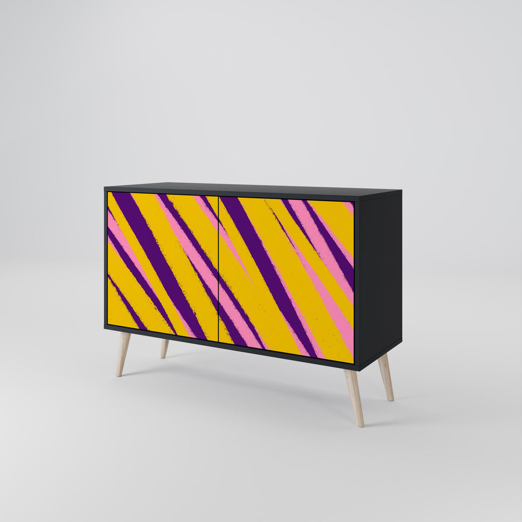 Buffet 2 portes DREAMS COME TRUE en finition noire