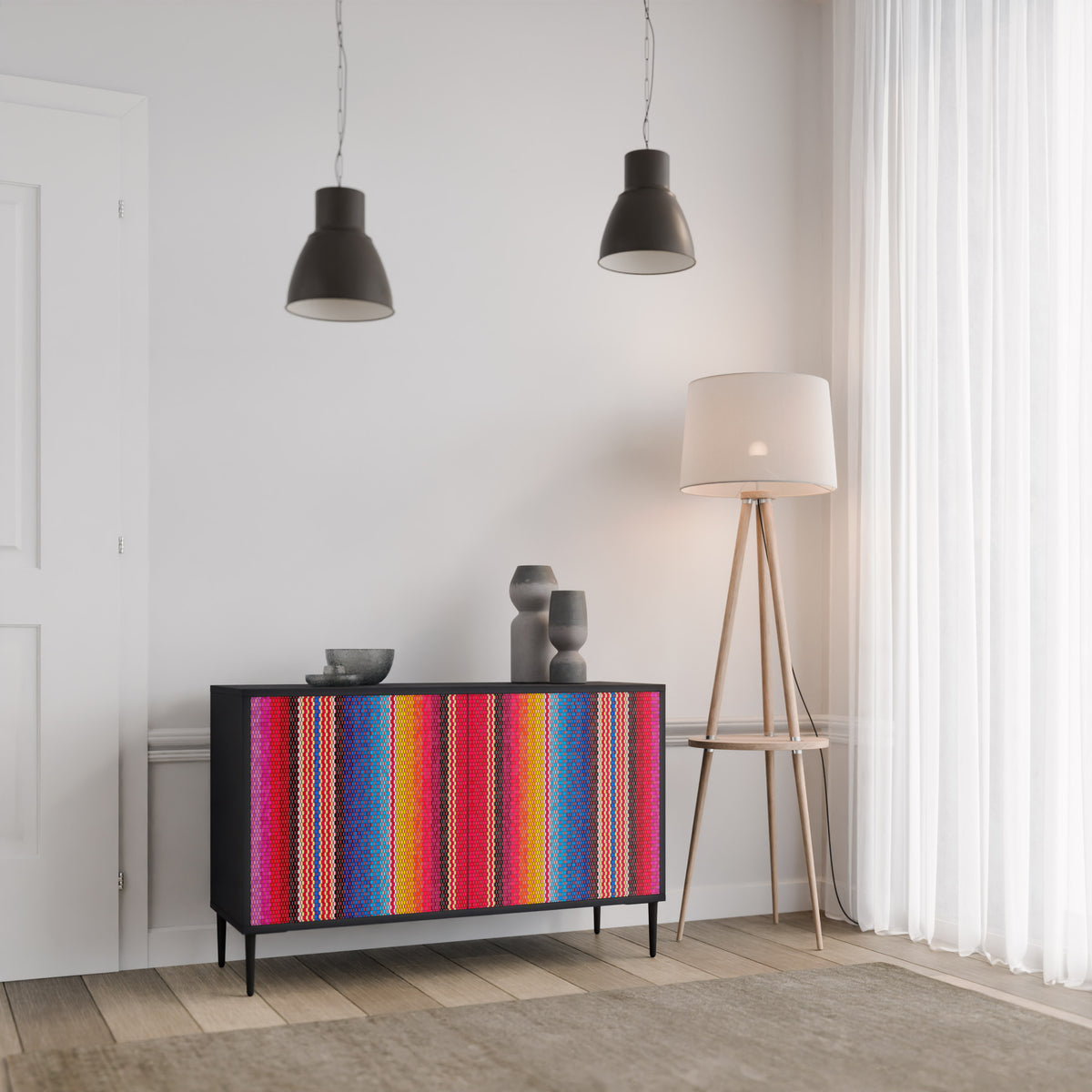 ETHNIC MEXICAN 2-Door Sideboard
