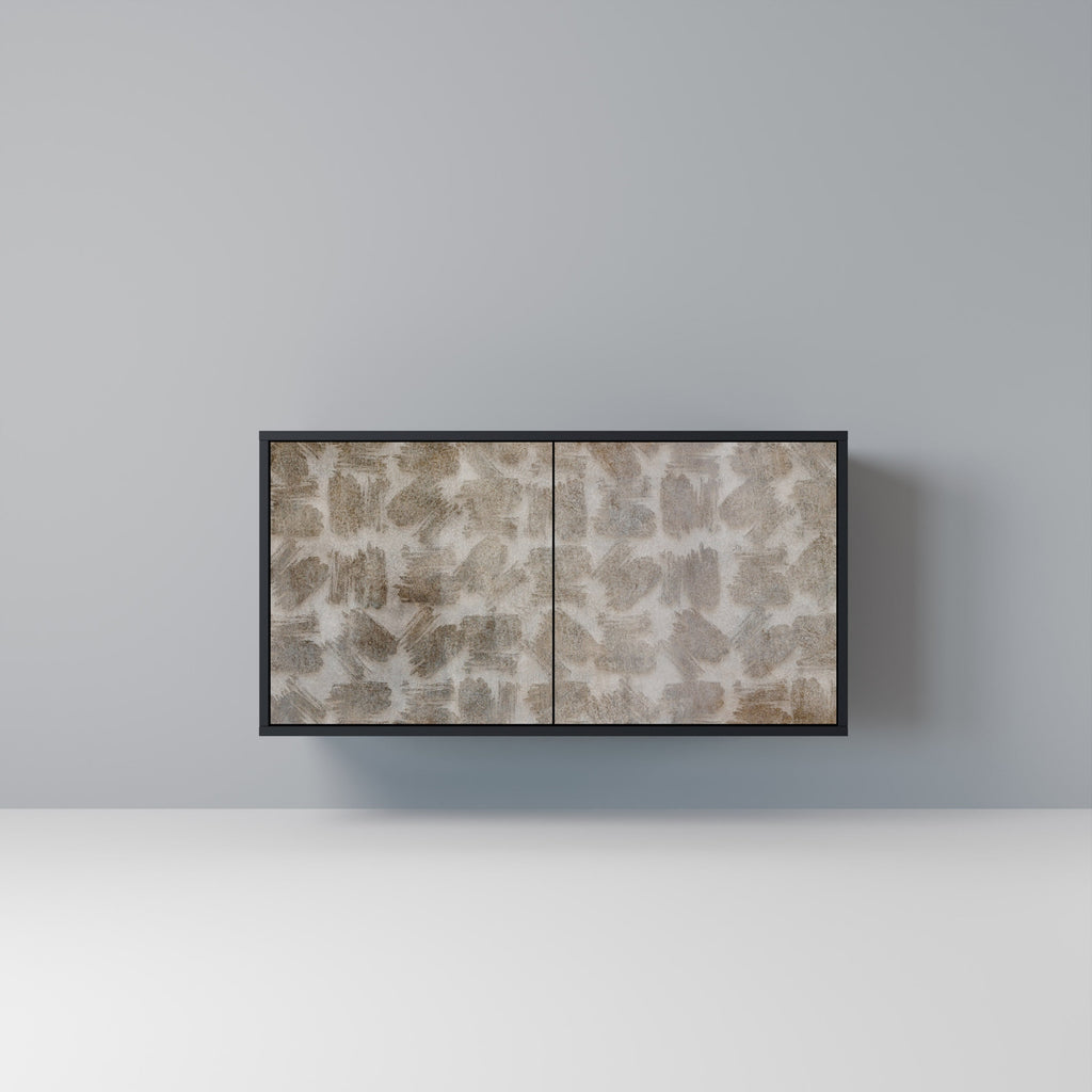 Buffet 2 portes légèrement flou en finition noire