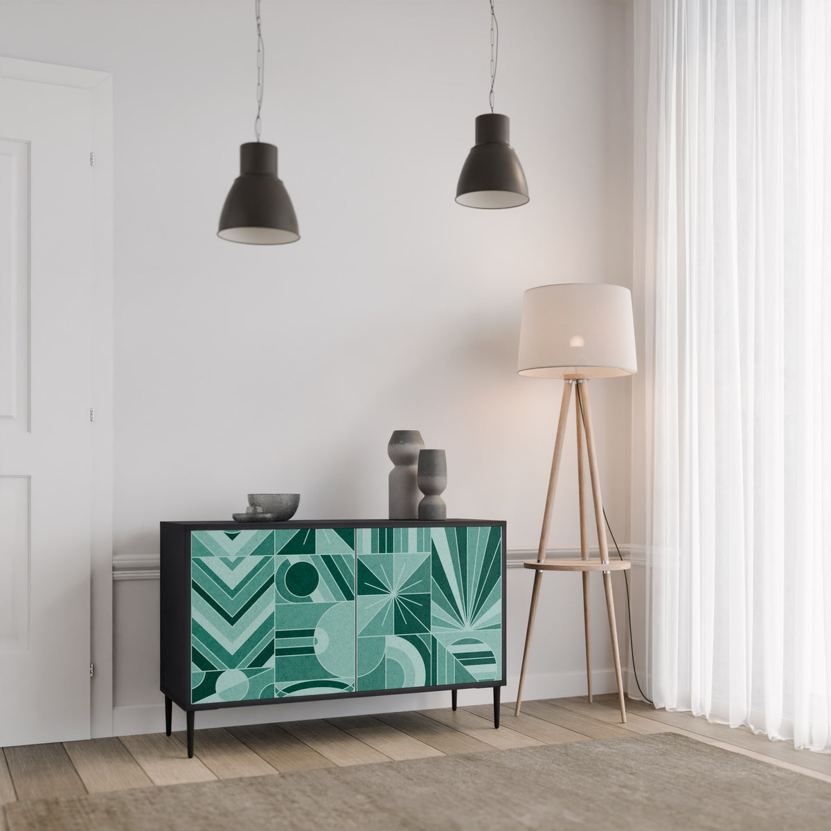 HARMONIC GRID 2-Door Sideboard