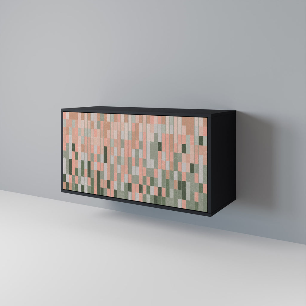 CONSTRUIRE LE FUTUR Buffet 2 portes en finition noire