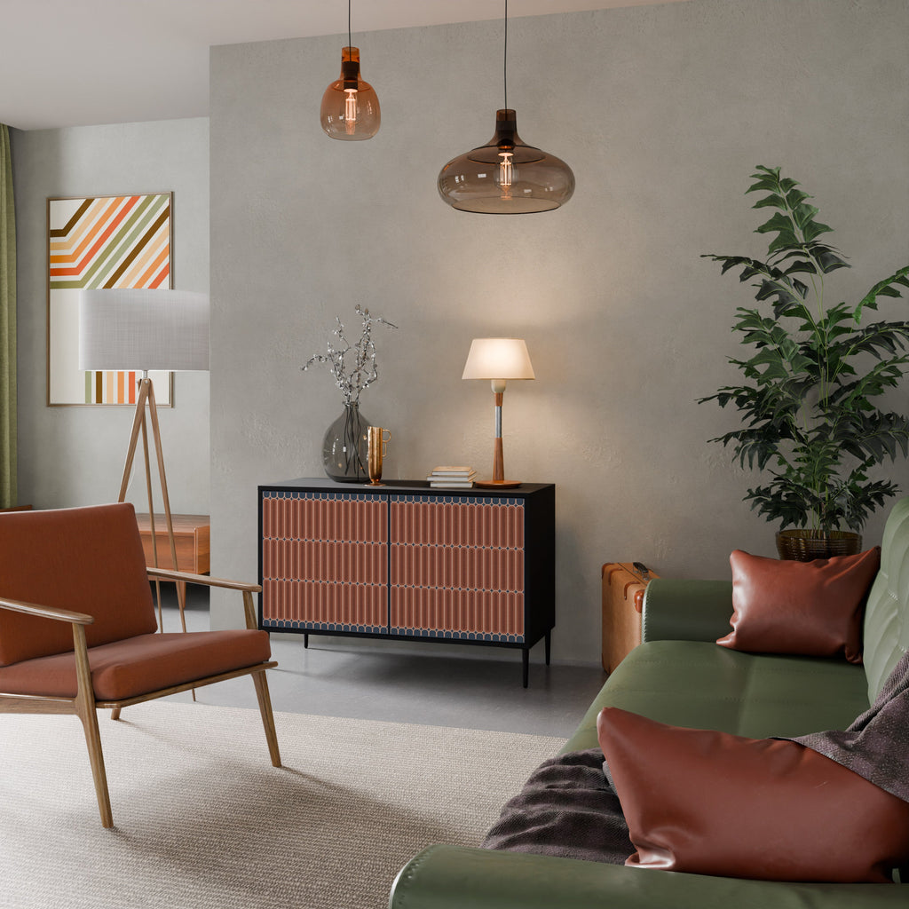 Buffet 2 portes HYPNOTIC GATE finition noire