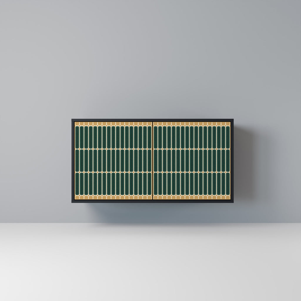 Buffet 2 portes ILUSION GATE finition noire