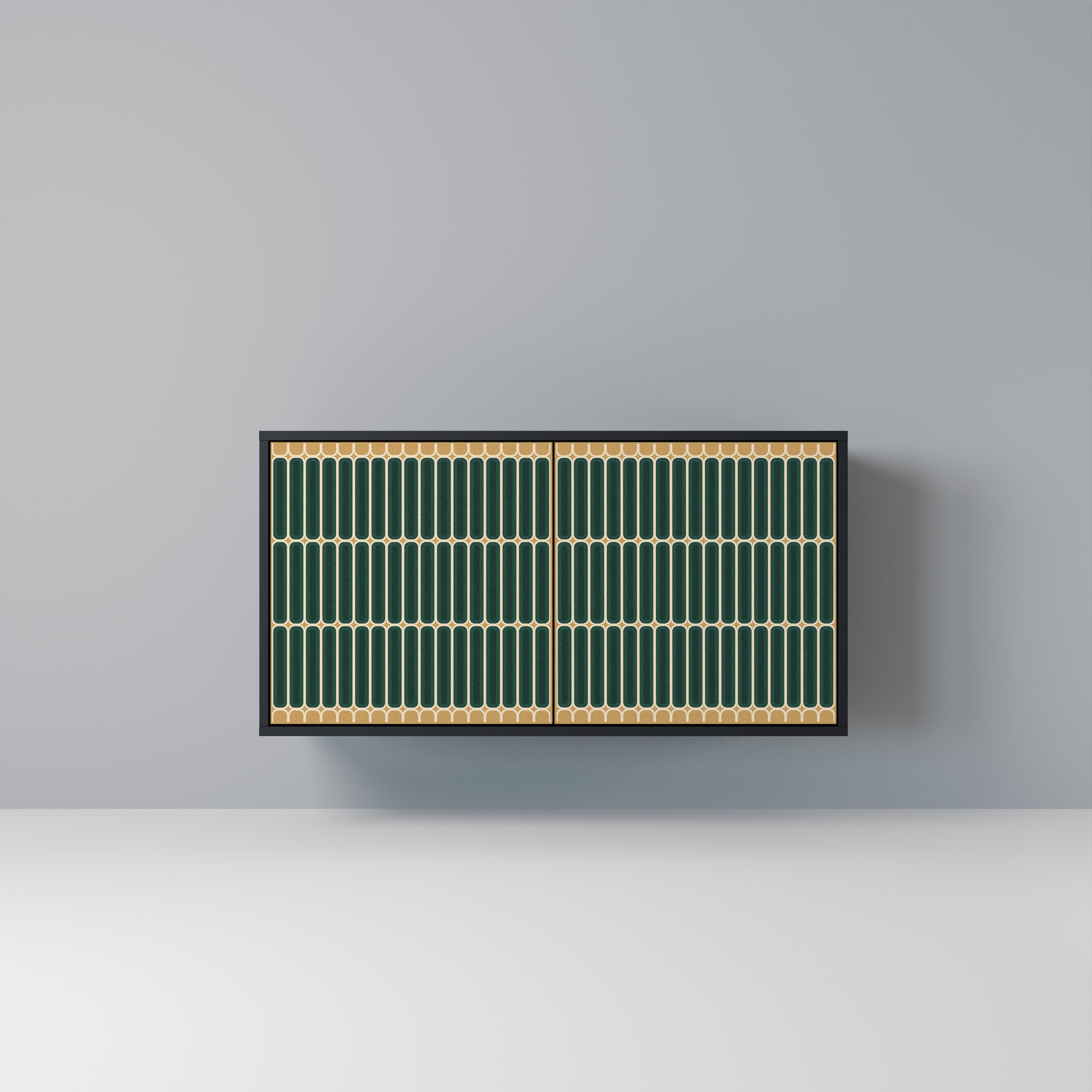 Buffet 2 portes ILUSION GATE finition noire