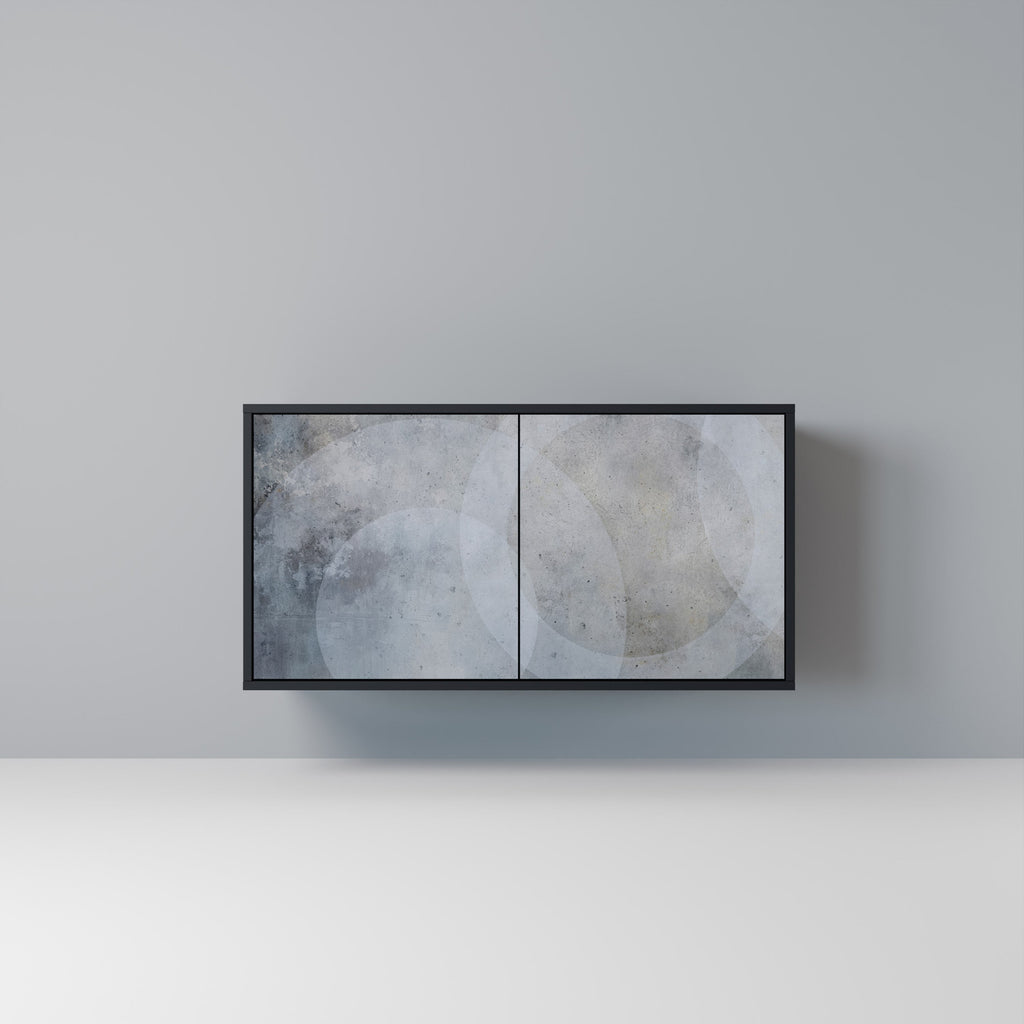 Buffet 2 portes MUTED ARC en finition noire