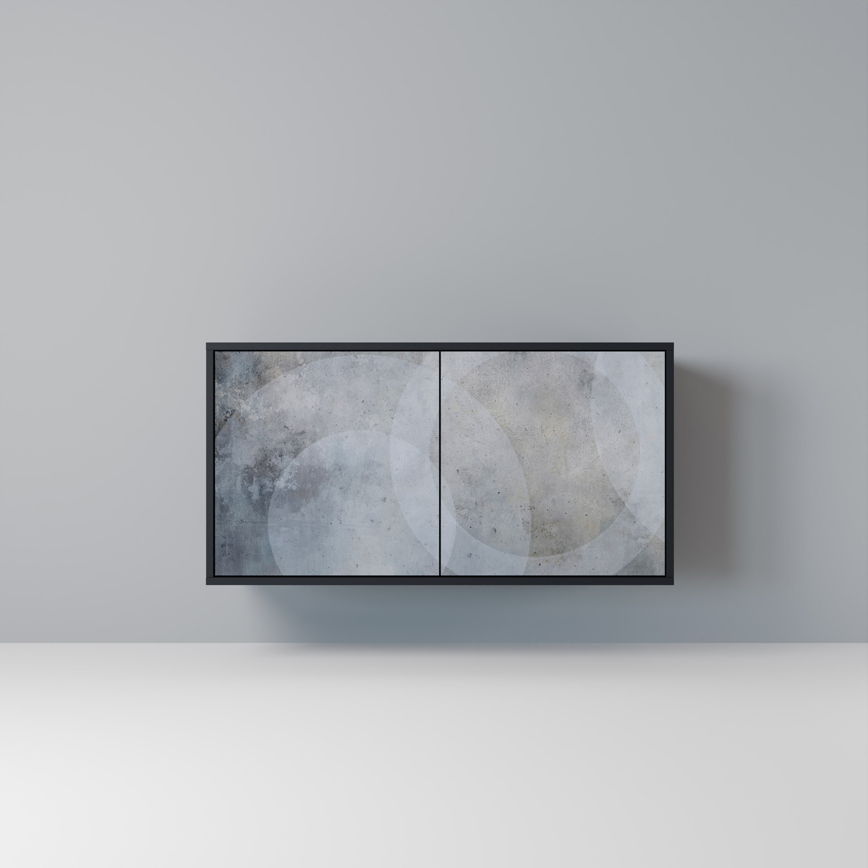 Buffet 2 portes MUTED ARC en finition noire