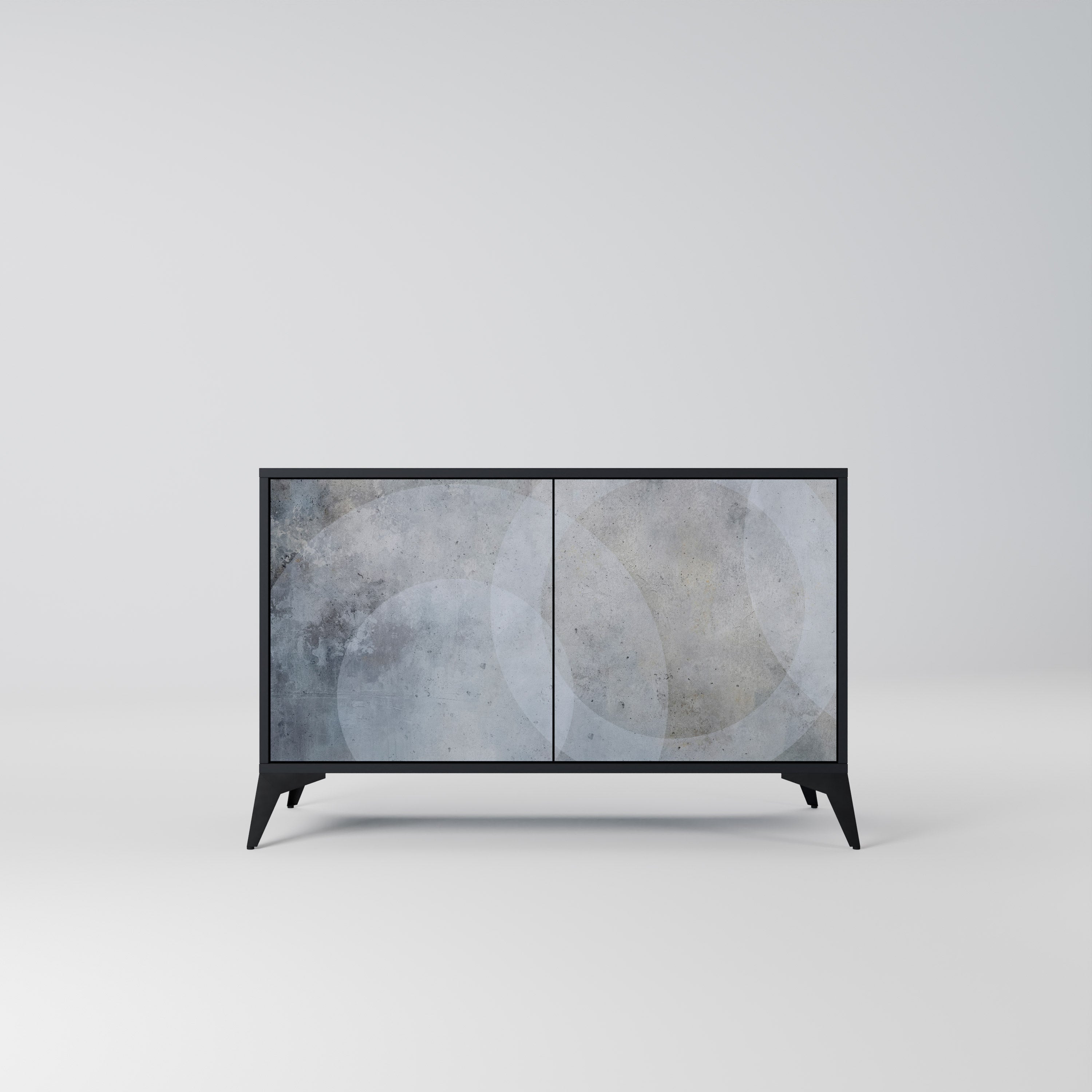 Buffet 2 portes MUTED ARC en finition noire