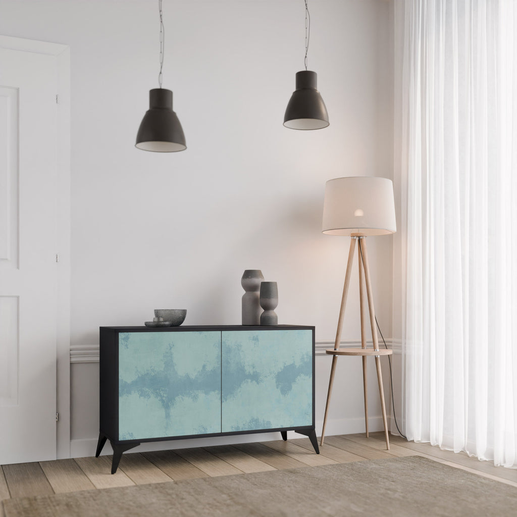 Buffet 2 portes SKY WASH finition noire