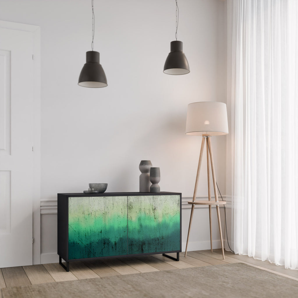 Buffet 2 portes NORTHERN LIGHTS finition noire