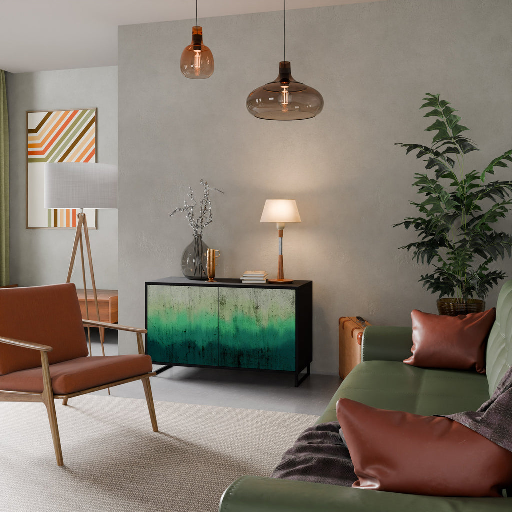 Buffet 2 portes NORTHERN LIGHTS finition noire