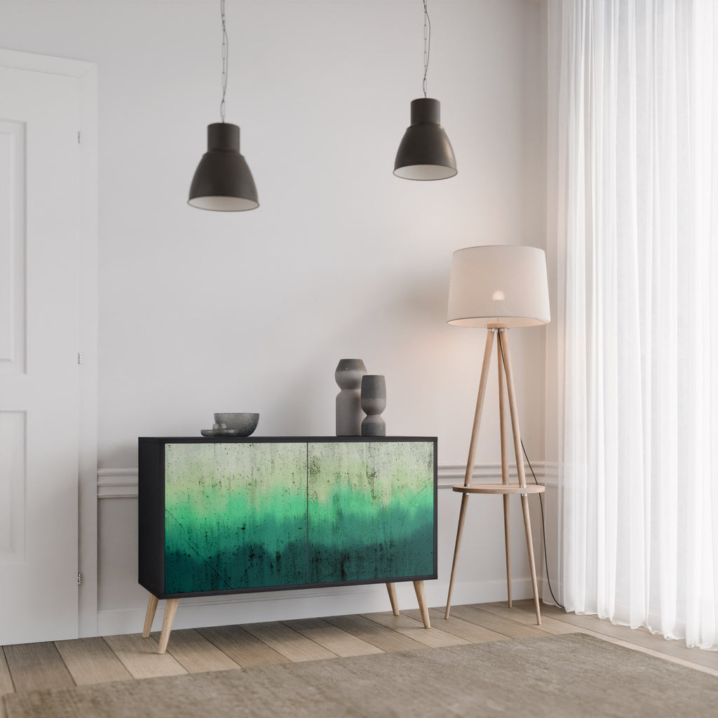 Buffet 2 portes NORTHERN LIGHTS finition noire