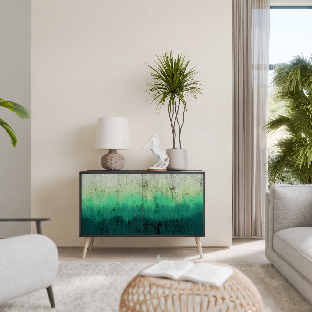 Buffet 2 portes NORTHERN LIGHTS finition noire