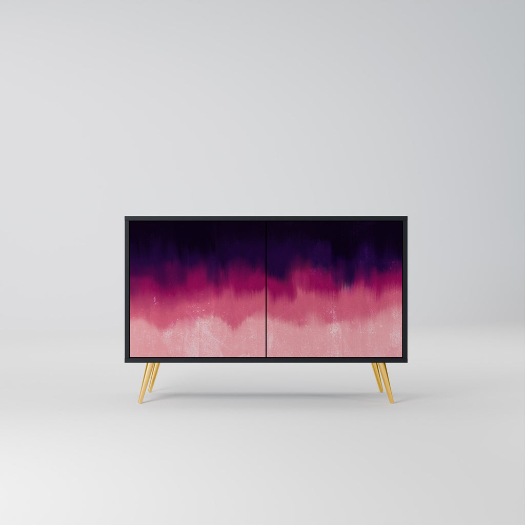 Buffet 2 portes AURORA BOREALIS finition noire