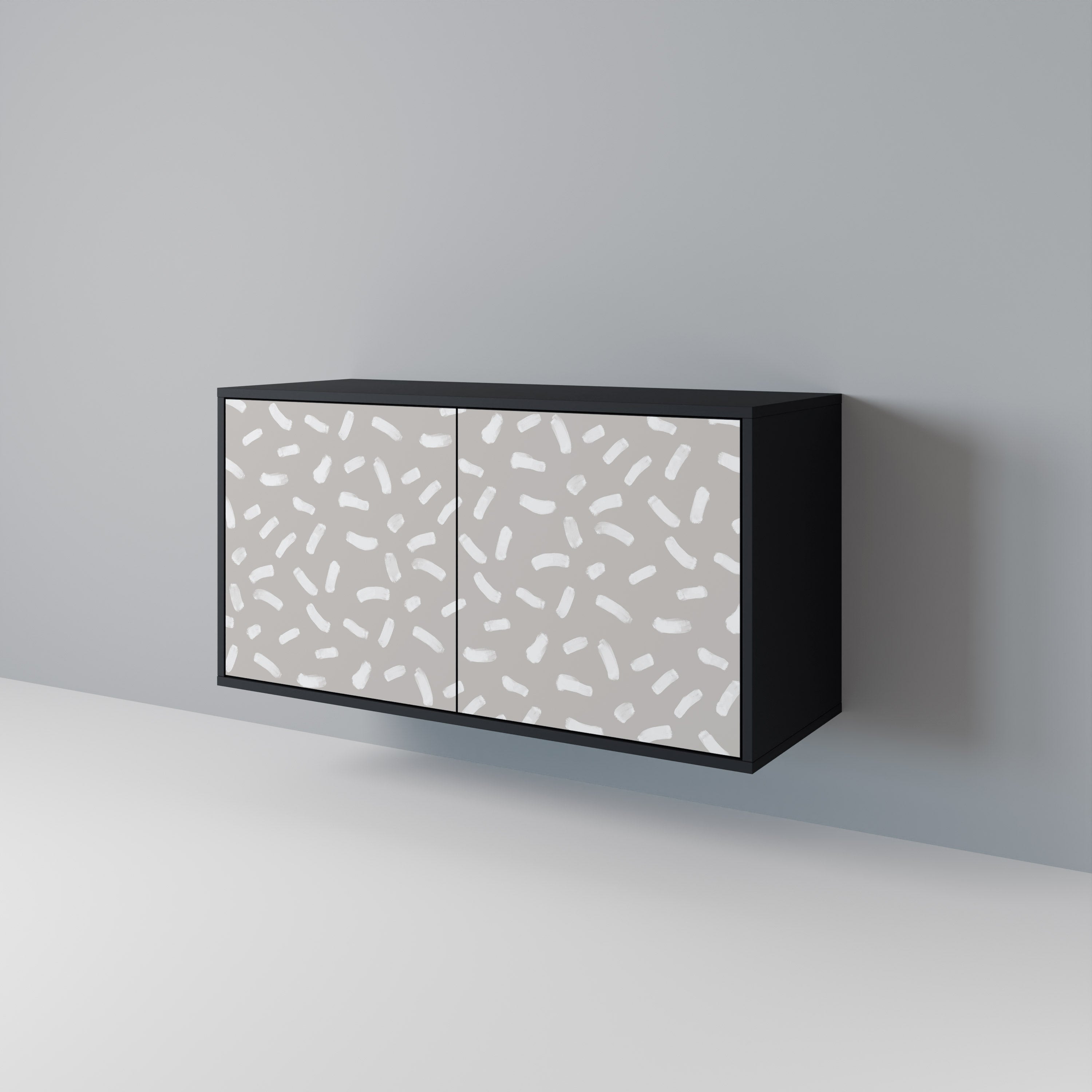 Buffet 2 portes PASSING SECONDS en finition noire