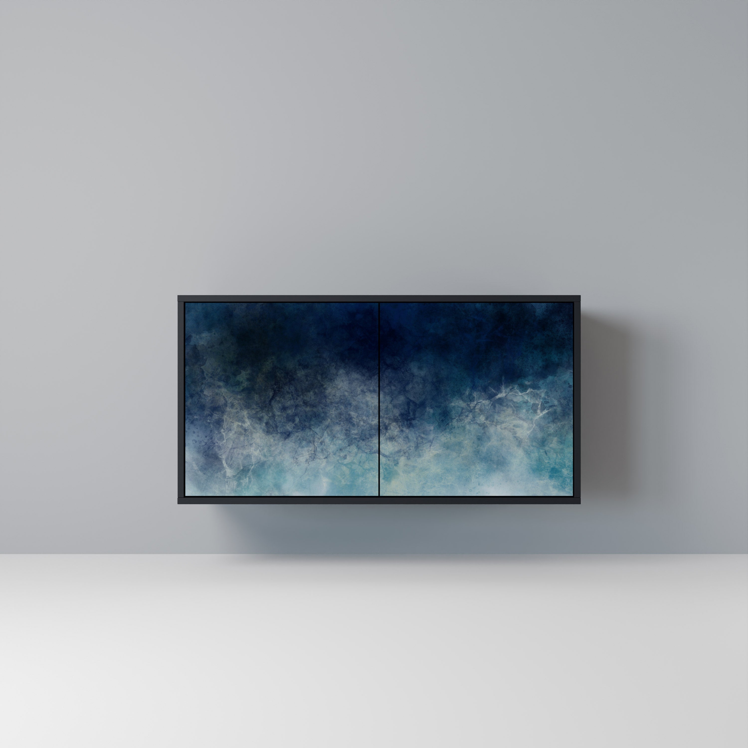 Buffet 2 portes CELESTIAL FALL en finition noire