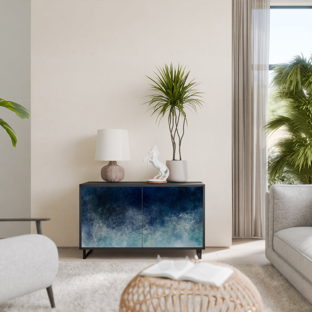 Buffet 2 portes CELESTIAL FALL en finition noire