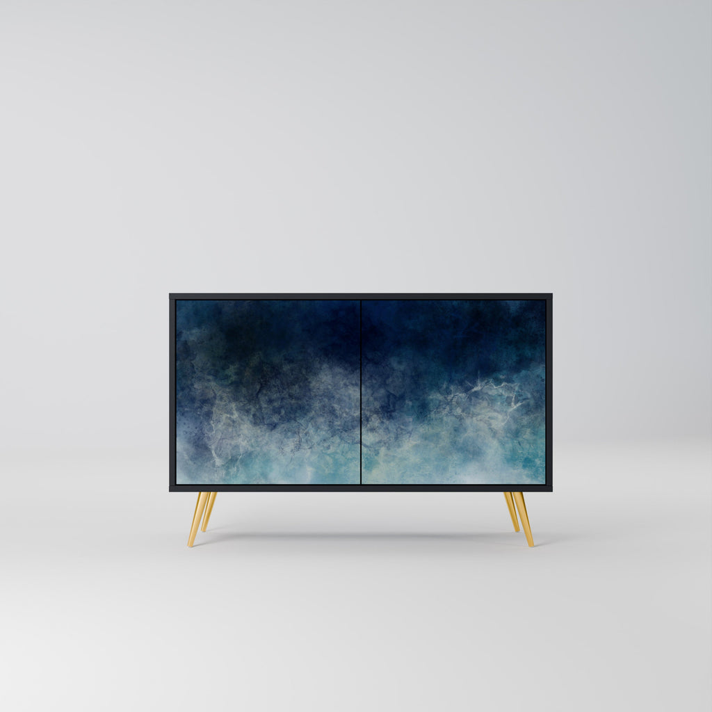 Buffet 2 portes CELESTIAL FALL en finition noire