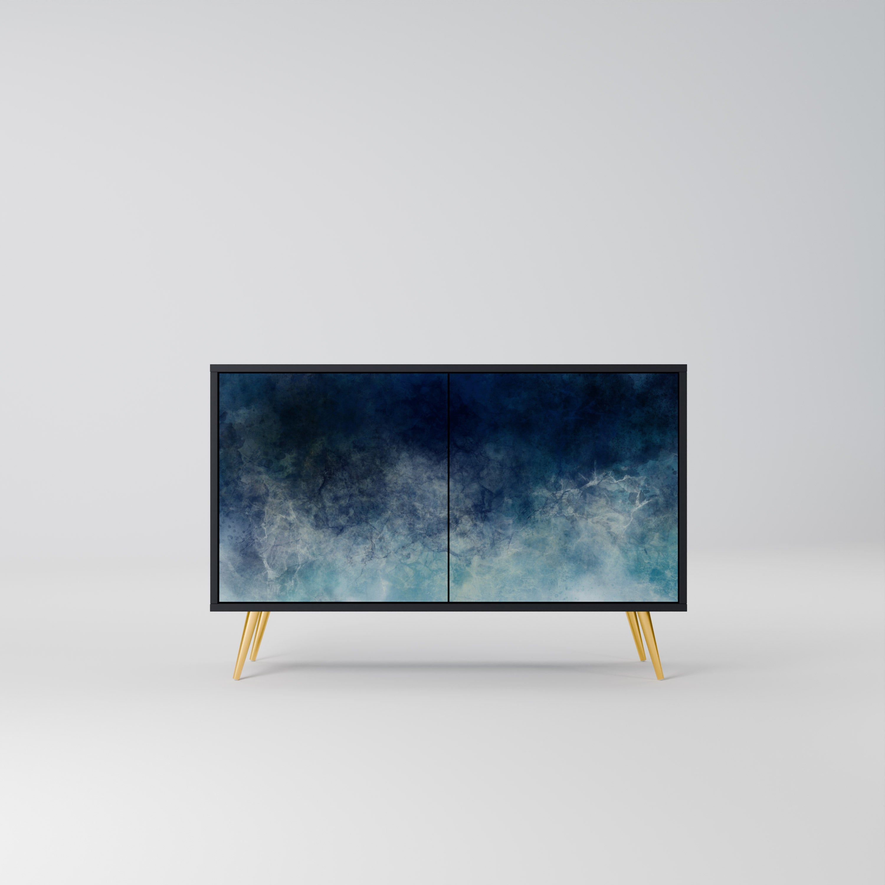 Buffet 2 portes CELESTIAL FALL en finition noire