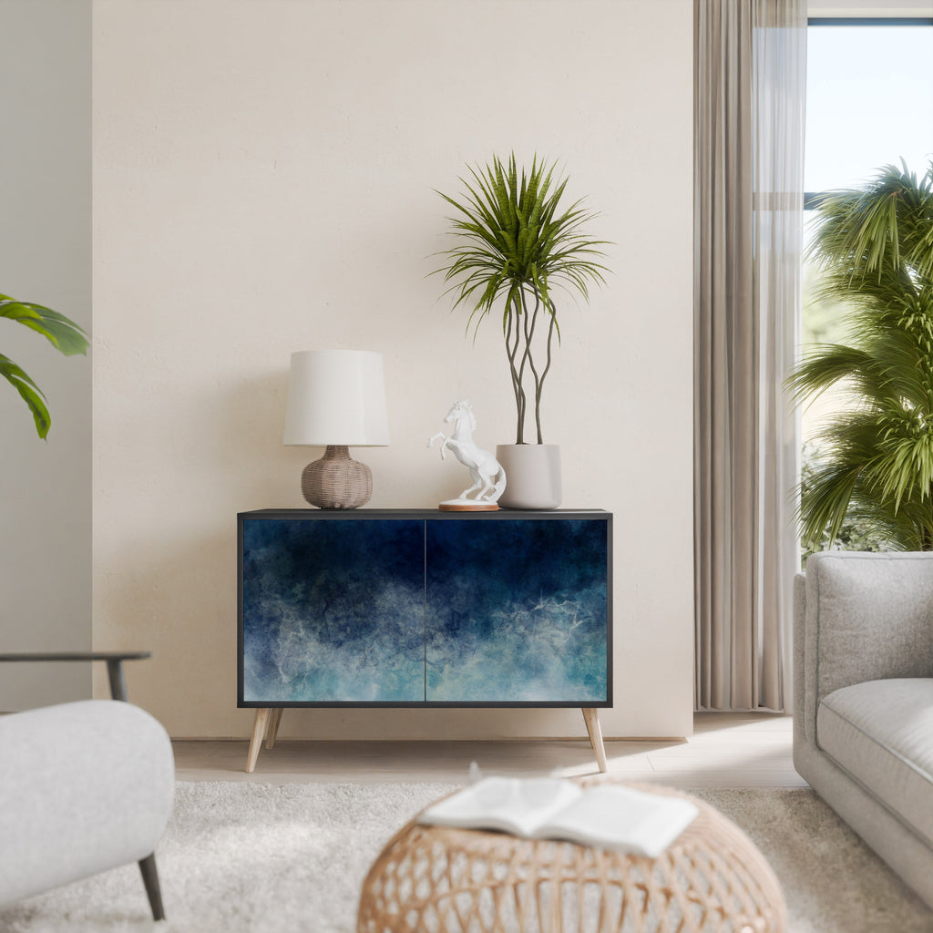 Buffet 2 portes CELESTIAL FALL en finition noire