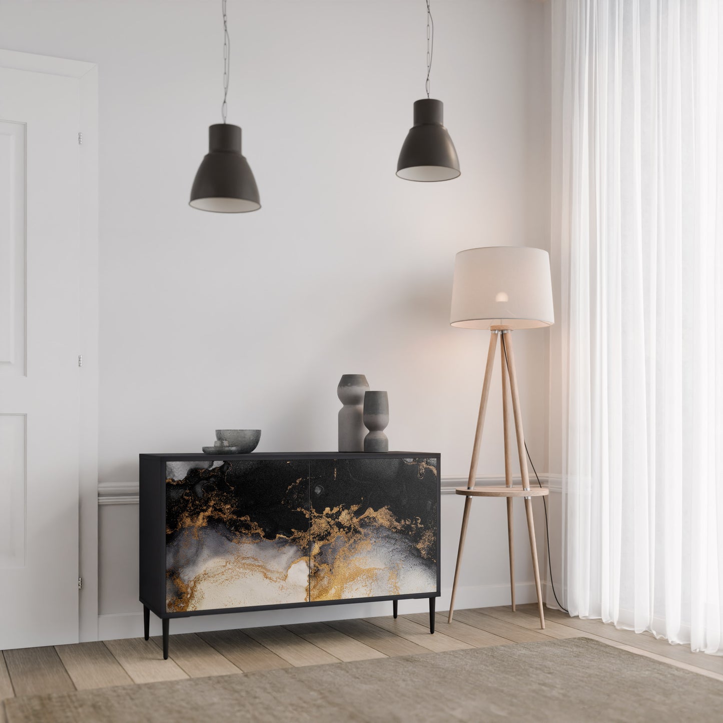MARBLE OF TOMMORROW 2-Door Sideboard