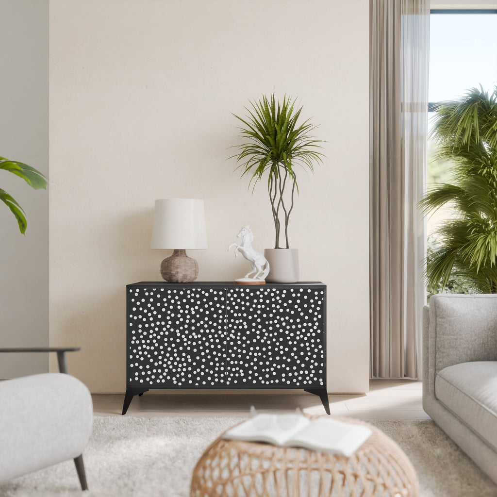 Buffet 2 portes BLINDING LIGHTS en finition noire