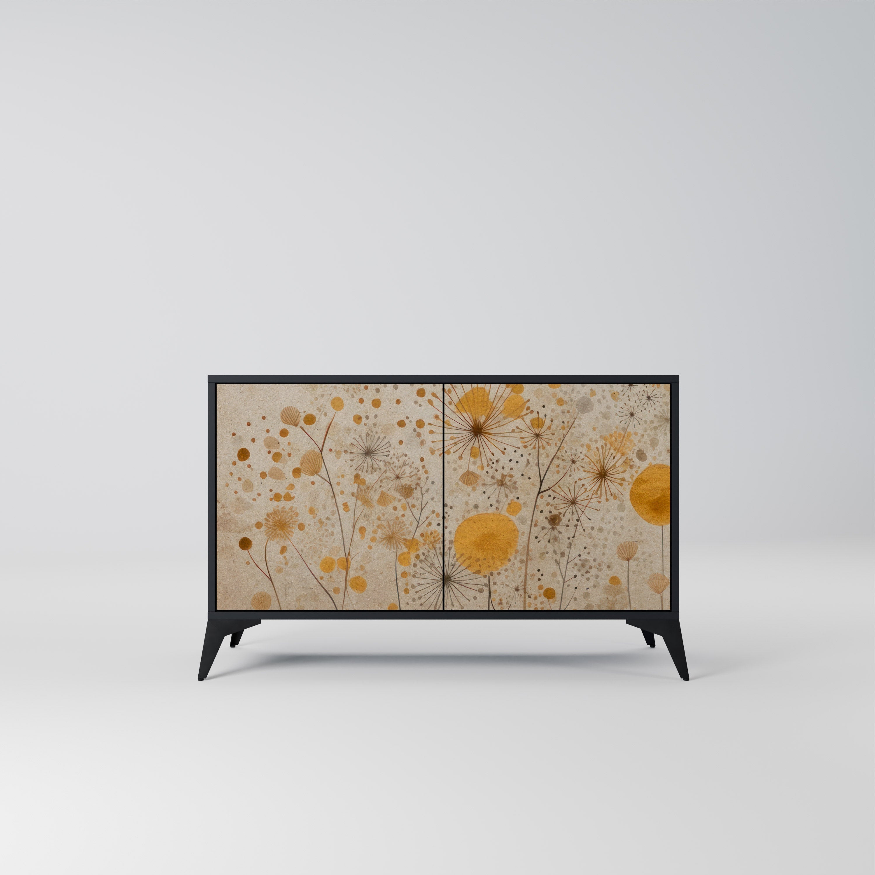 Buffet 2 portes MORNING GLADE en finition noire