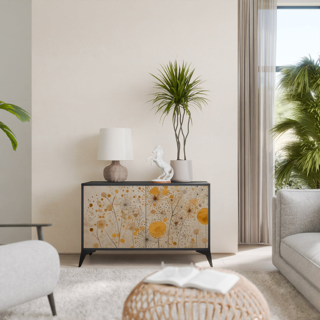 Buffet 2 portes MORNING GLADE en finition noire