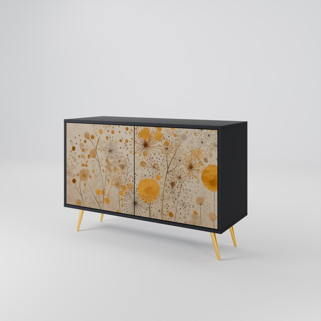 Buffet 2 portes MORNING GLADE en finition noire