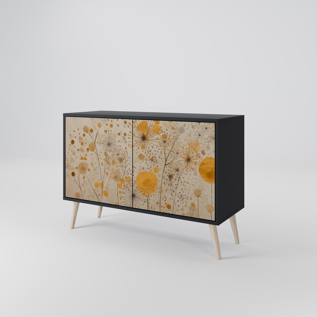 Buffet 2 portes MORNING GLADE en finition noire