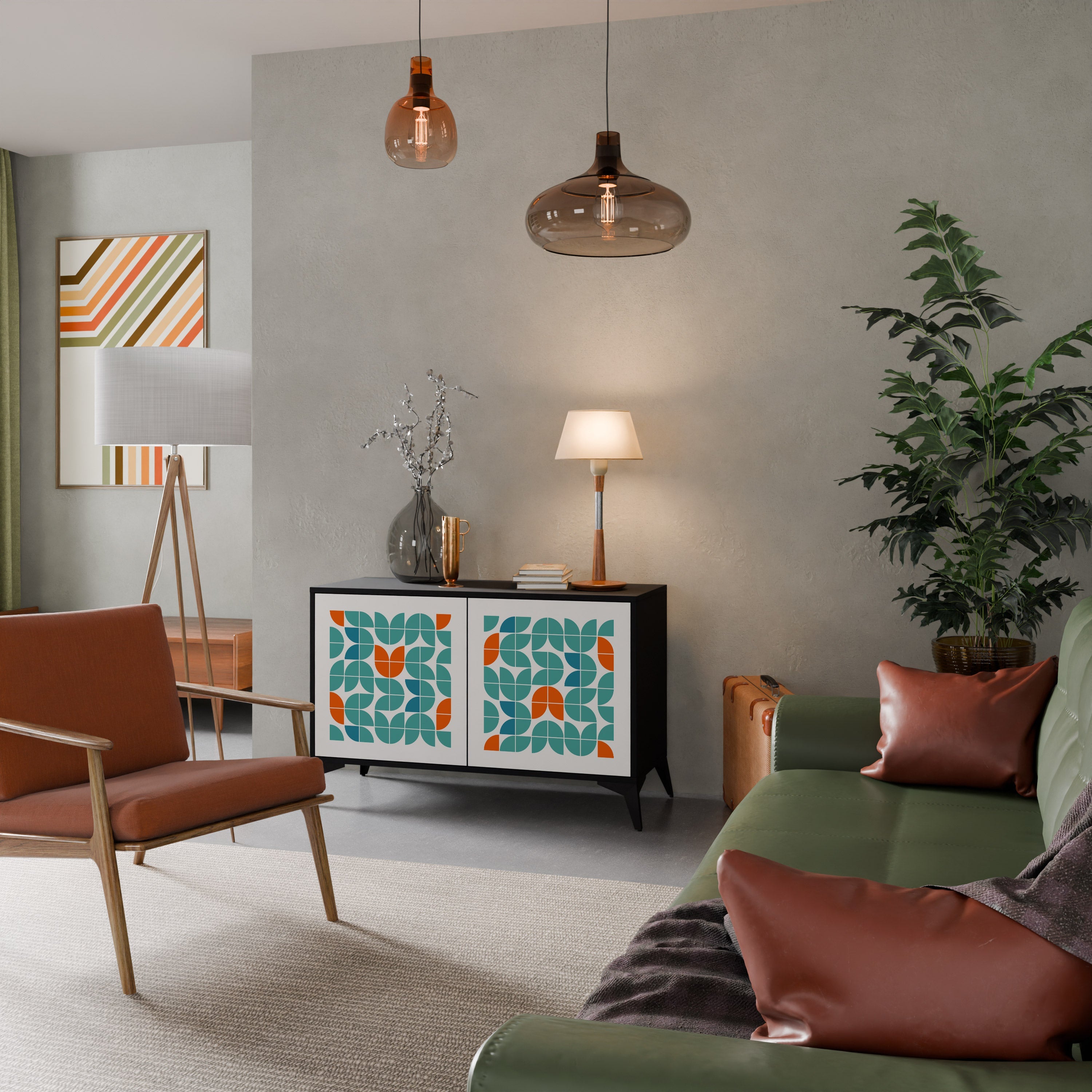 Buffet 2 portes BE THE CHANGE en finition noire