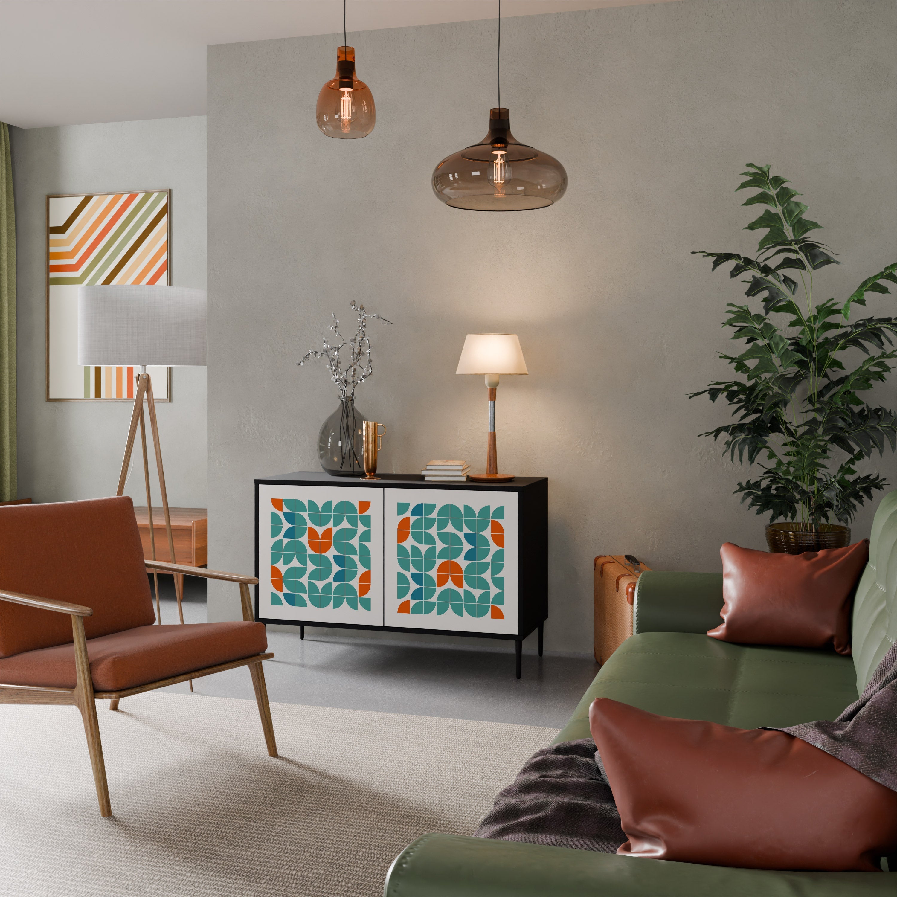 Buffet 2 portes BE THE CHANGE en finition noire