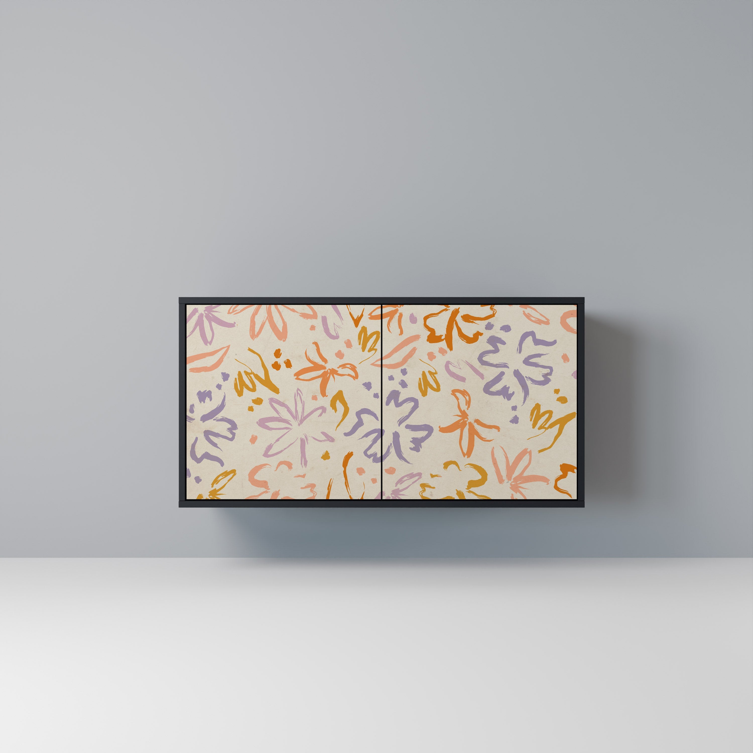 Buffet 2 portes SPRING WHIMSY finition noire