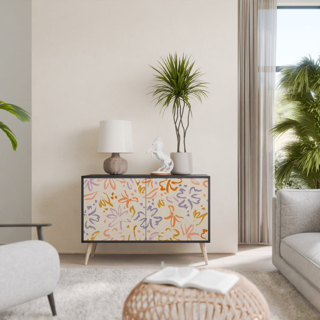 Buffet 2 portes SPRING WHIMSY finition noire