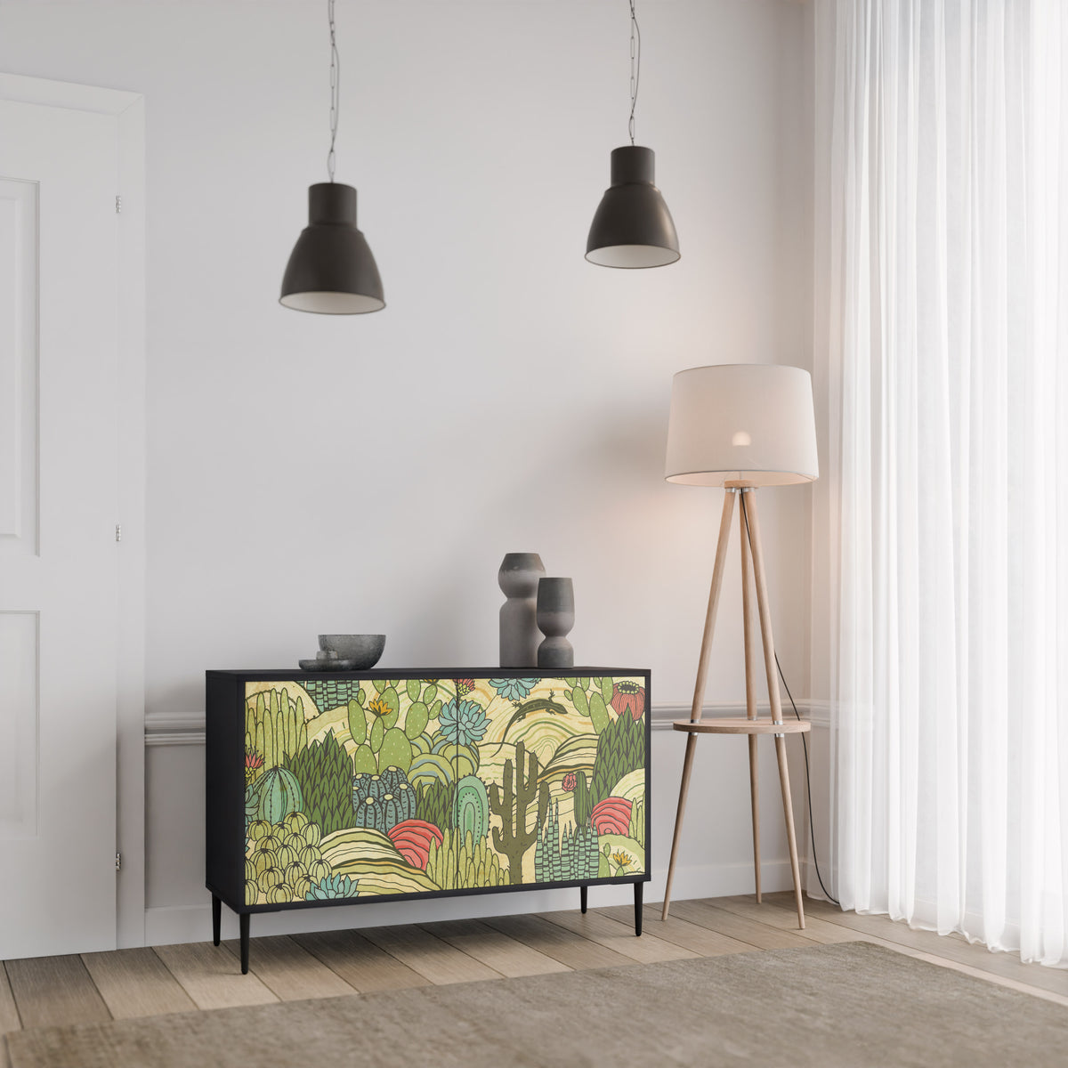 SUCCULENTS KALEIDOSCOPE 2-Door Sideboard