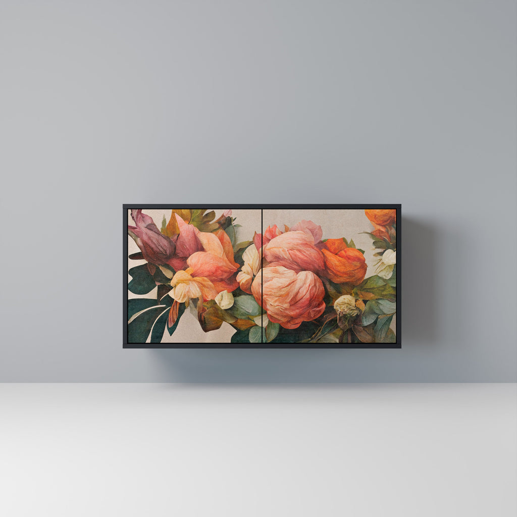 Buffet 2 portes STYLISH BEAUTY en finition noire