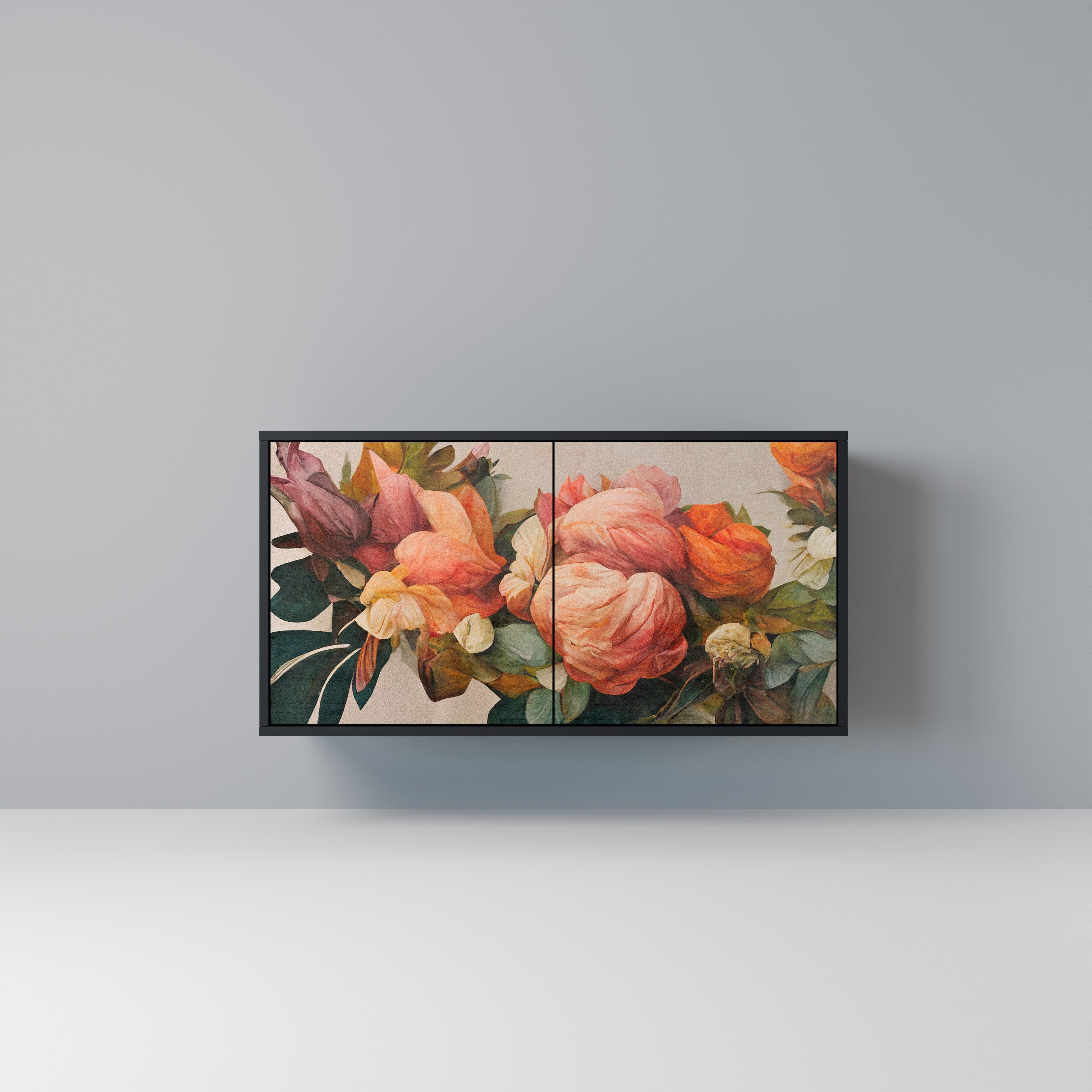 Buffet 2 portes STYLISH BEAUTY en finition noire