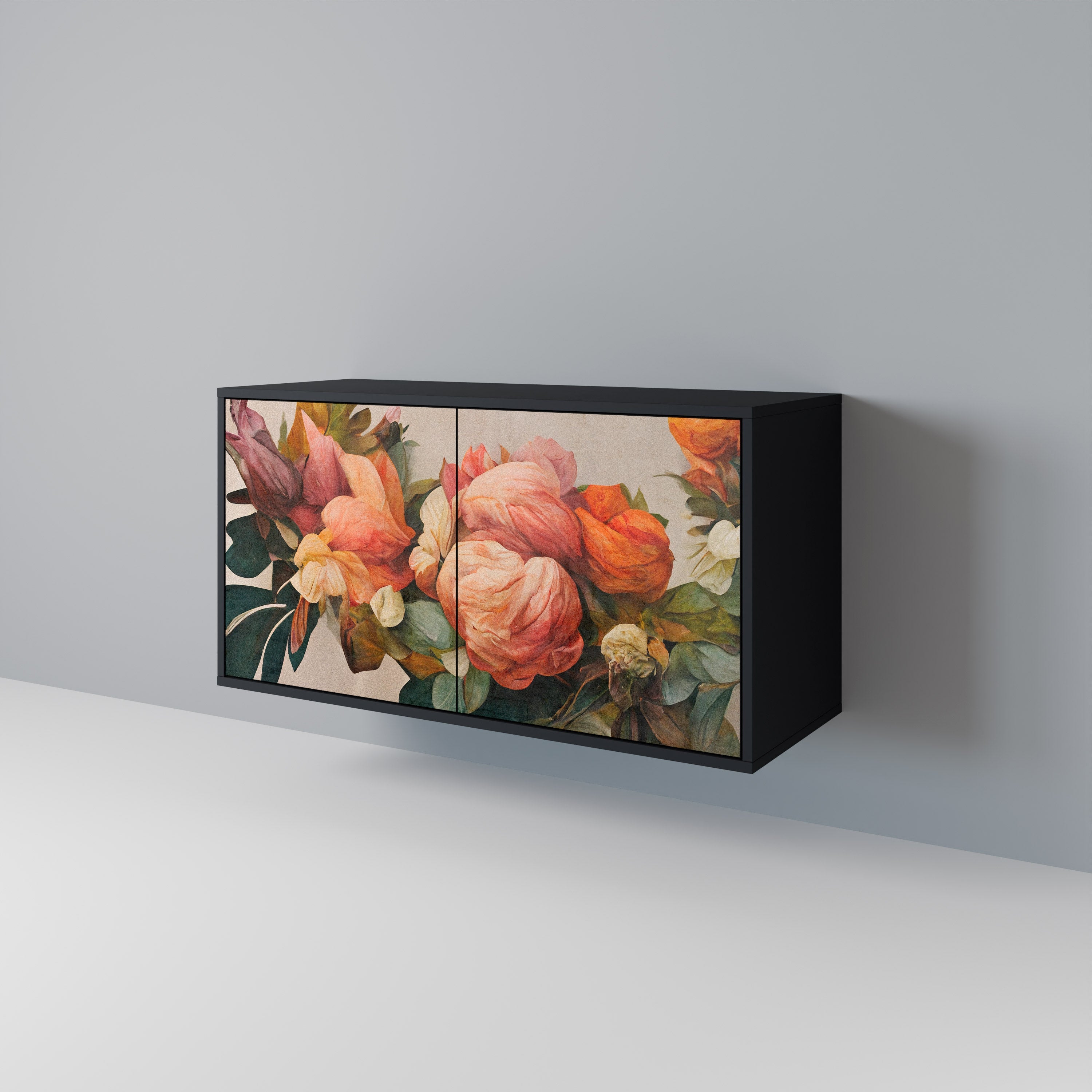 Buffet 2 portes STYLISH BEAUTY en finition noire