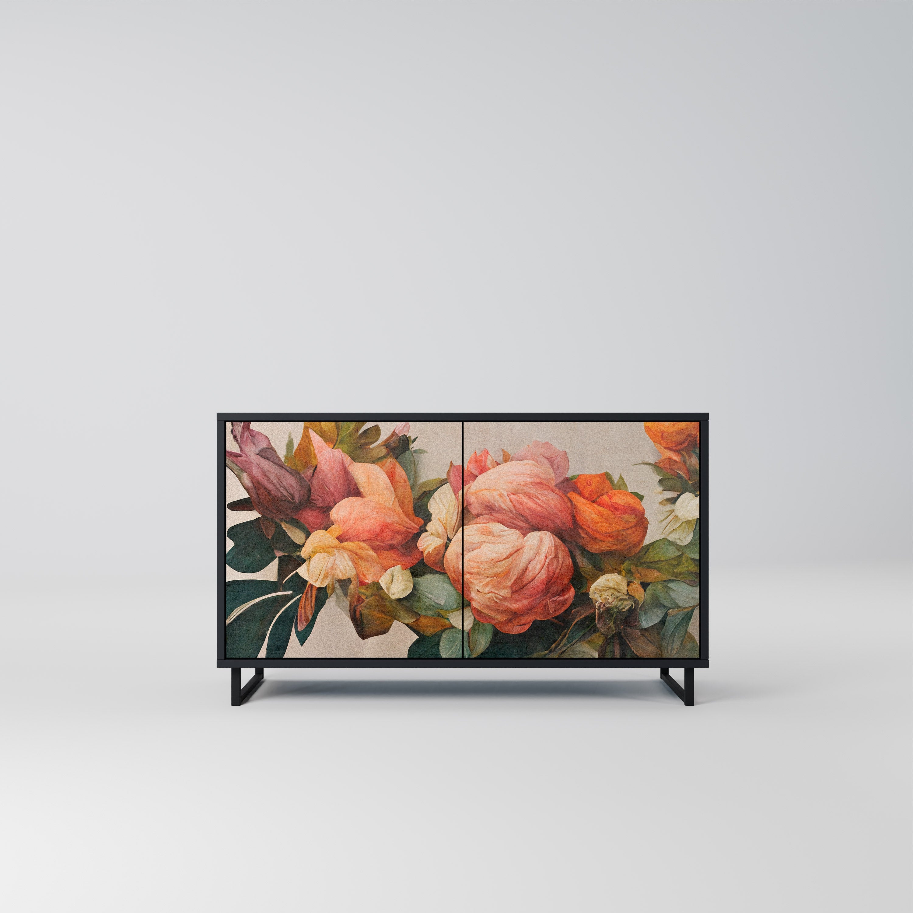 Buffet 2 portes STYLISH BEAUTY en finition noire