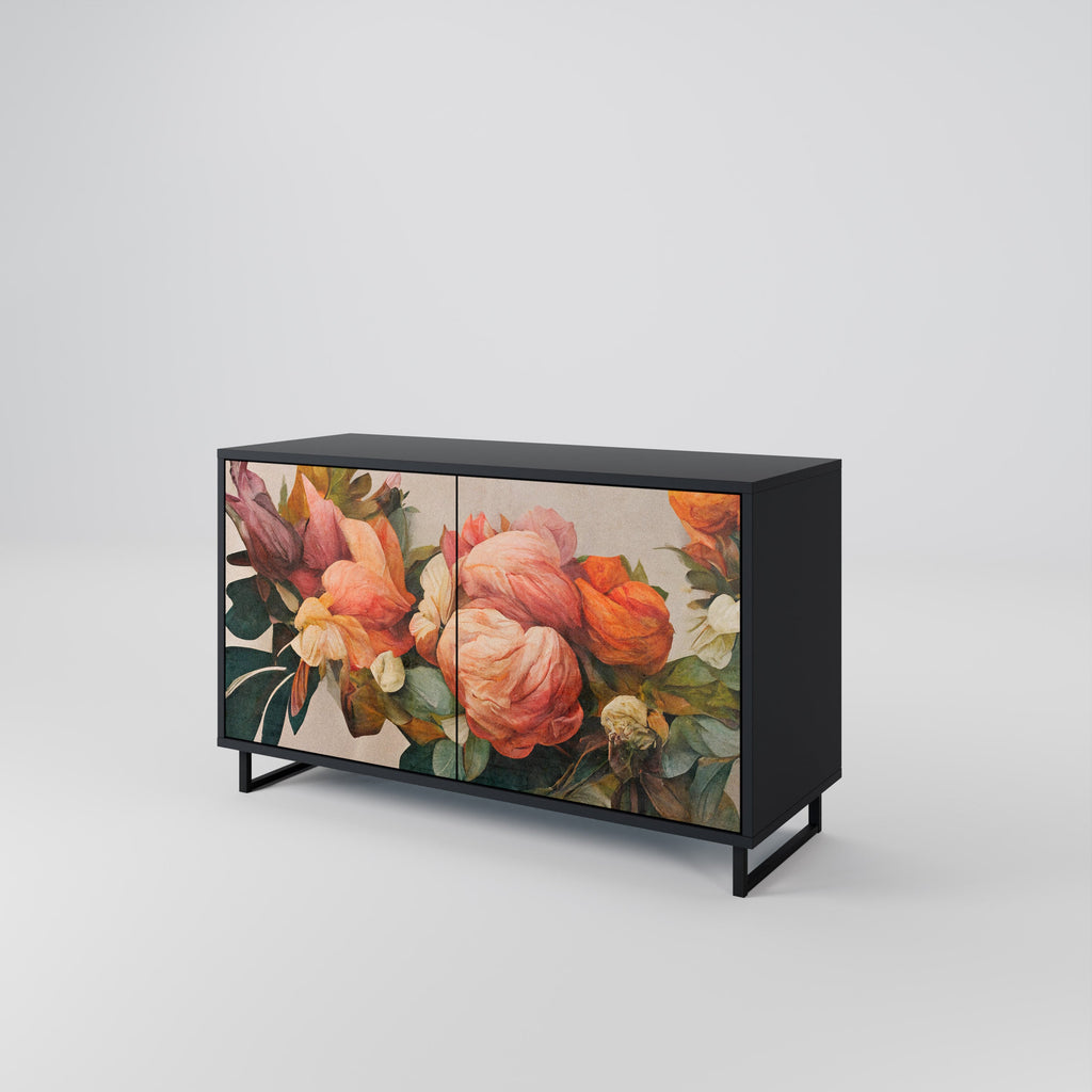 Buffet 2 portes STYLISH BEAUTY en finition noire