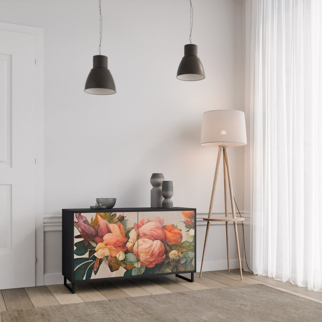 Buffet 2 portes STYLISH BEAUTY en finition noire