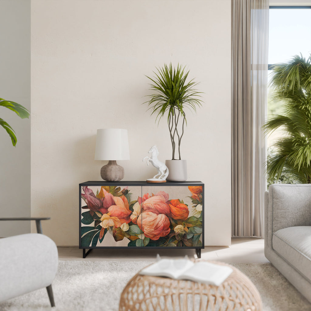 Buffet 2 portes STYLISH BEAUTY en finition noire