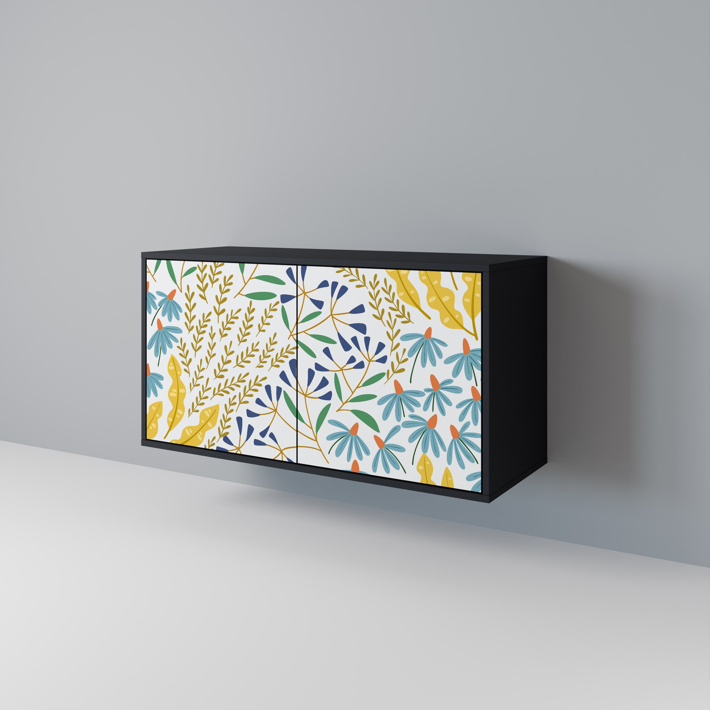 Buffet 2 portes HELLO SPRING finition noire