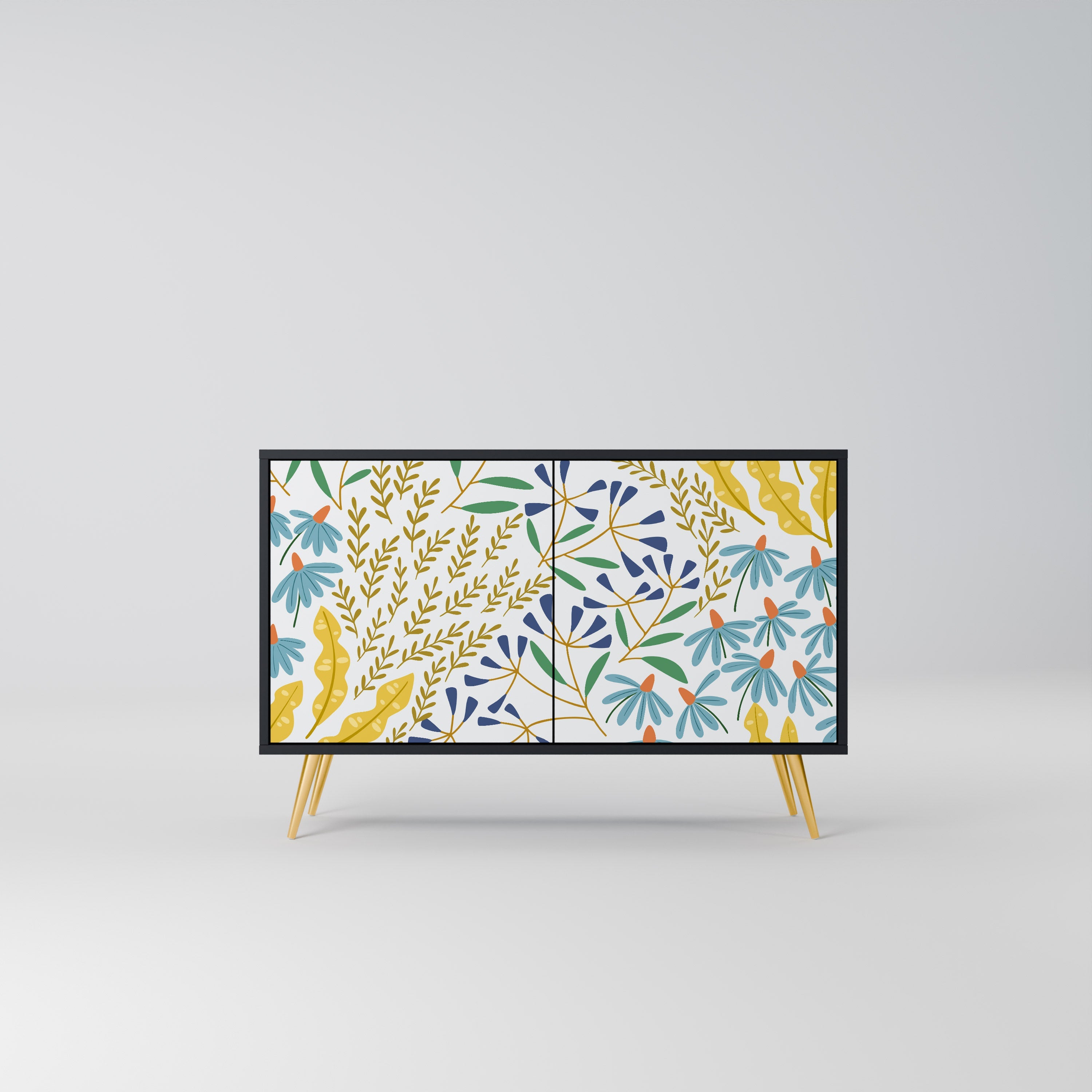 Buffet 2 portes HELLO SPRING finition noire