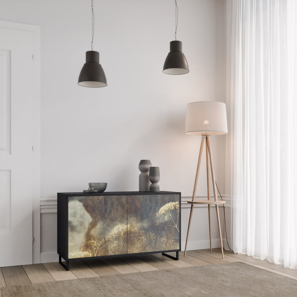 Buffet 2 portes GENTLE POWER finition noire